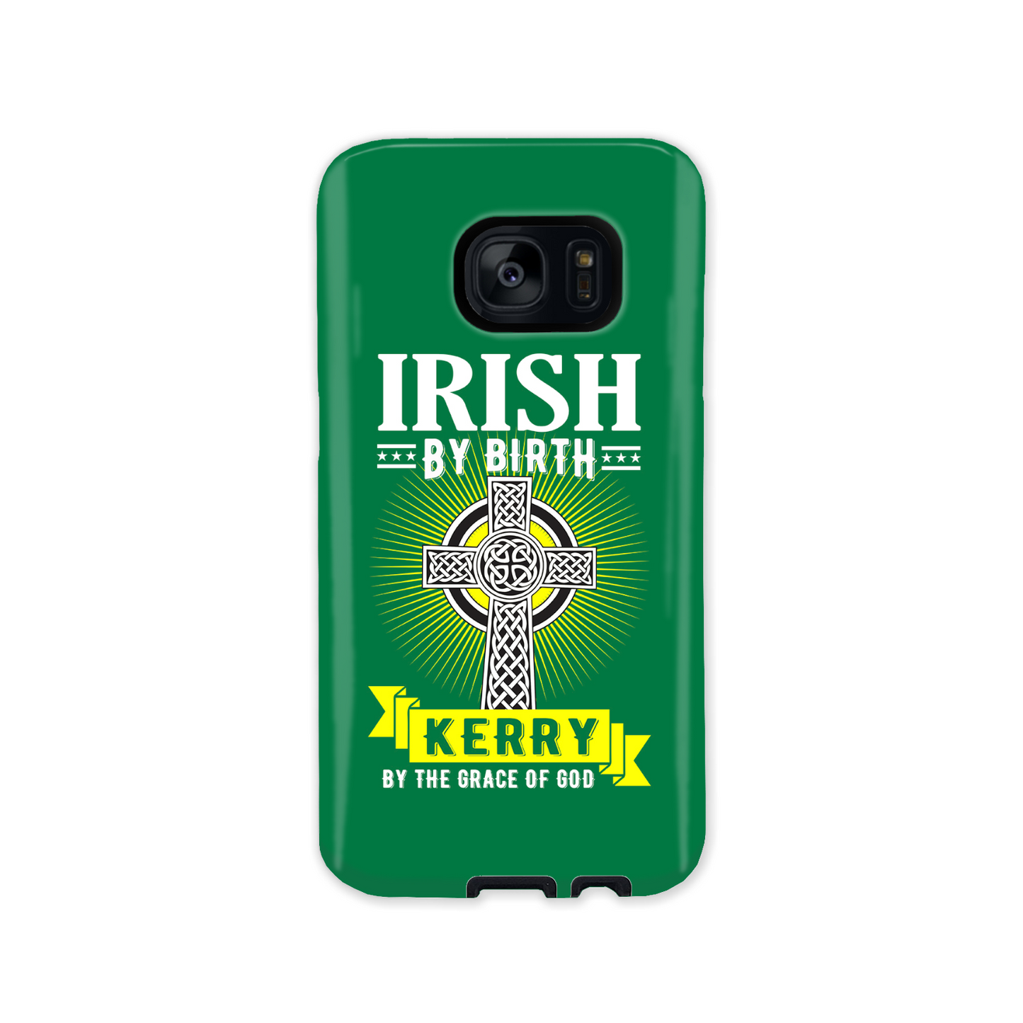 Irish By Birth Kerry By The Grace Of God Celtic Cross Phone Case