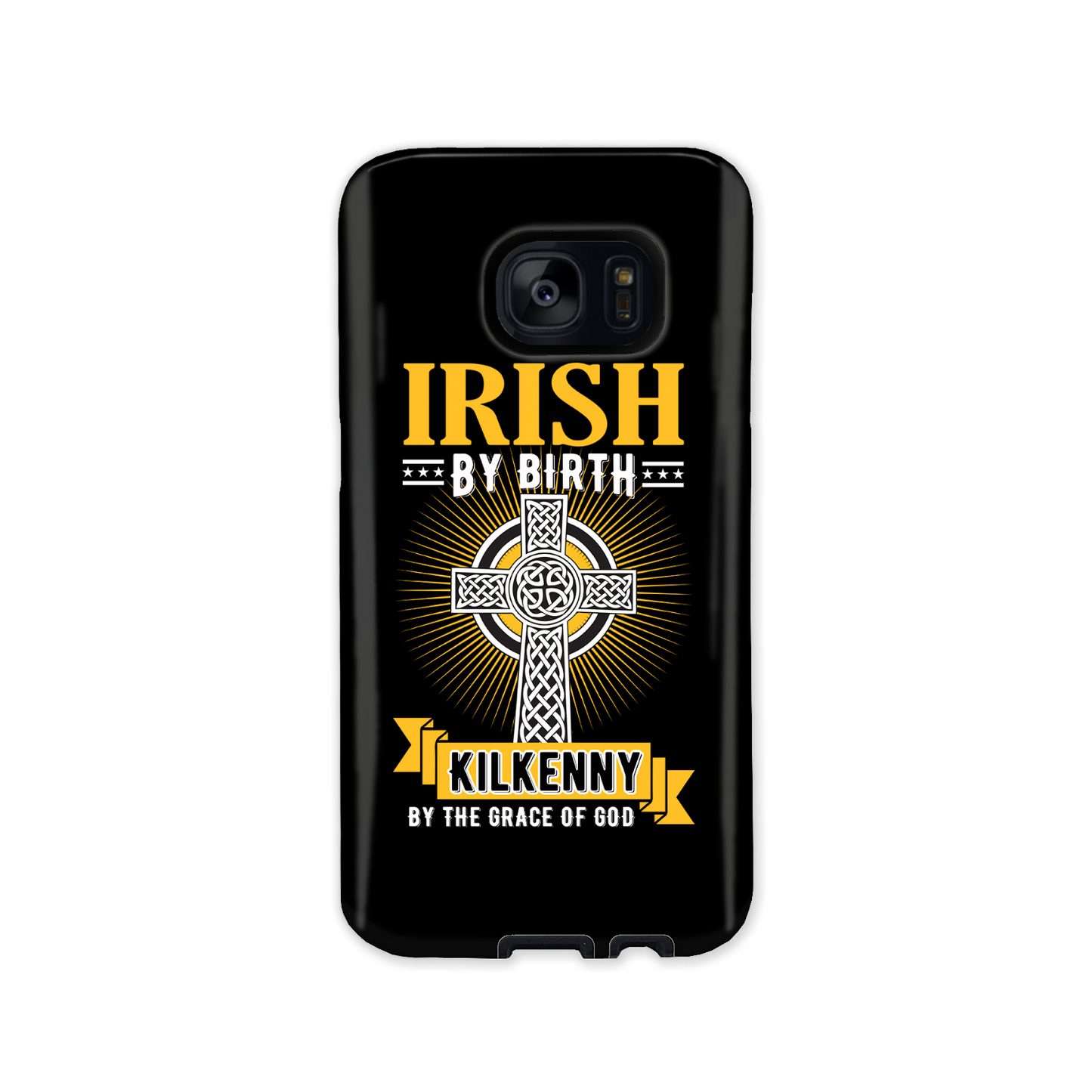 Irish By Birth Kilkenny By The Grace Of God Phone Case Celtic Cross