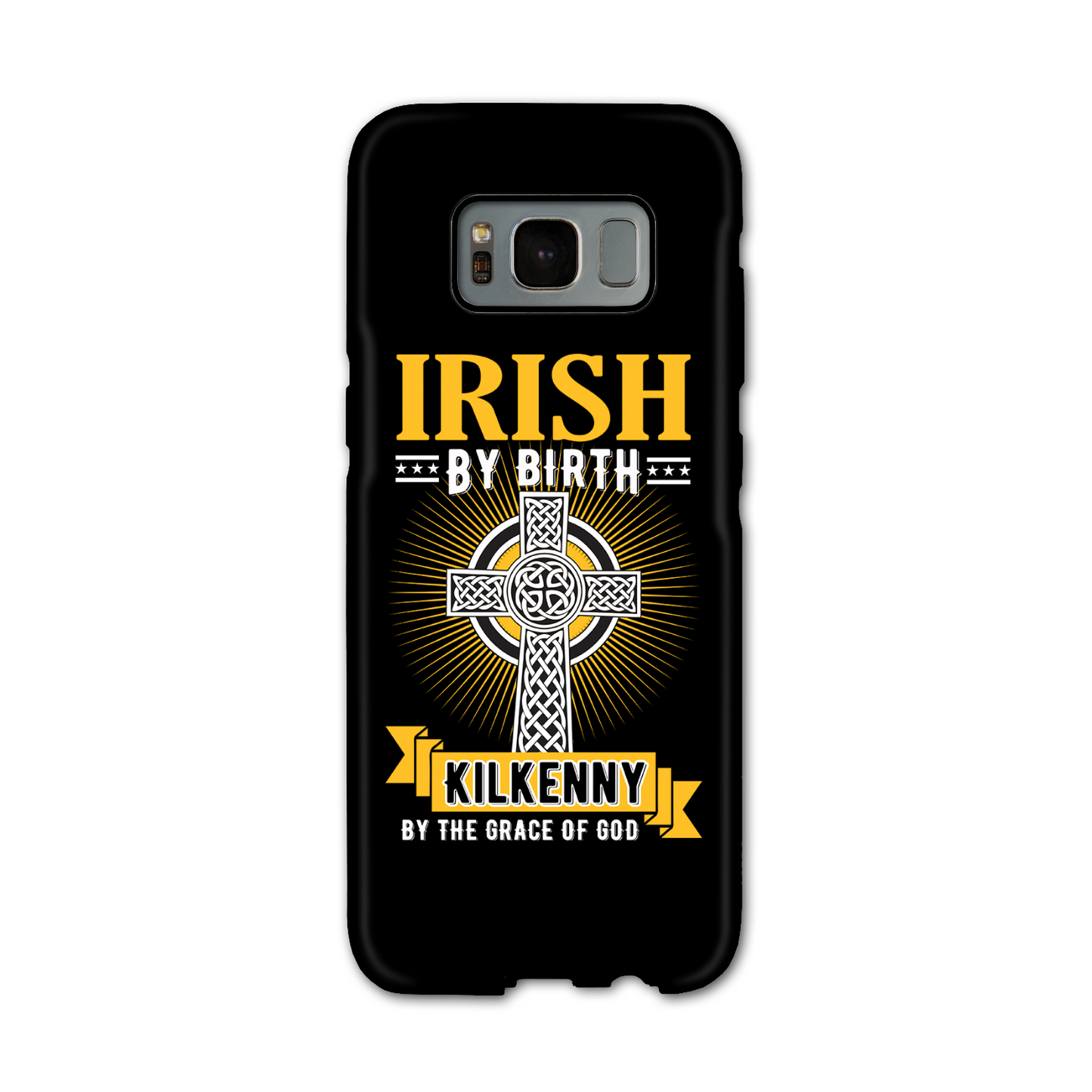 Irish By Birth Kilkenny By The Grace Of God Phone Case Celtic Cross