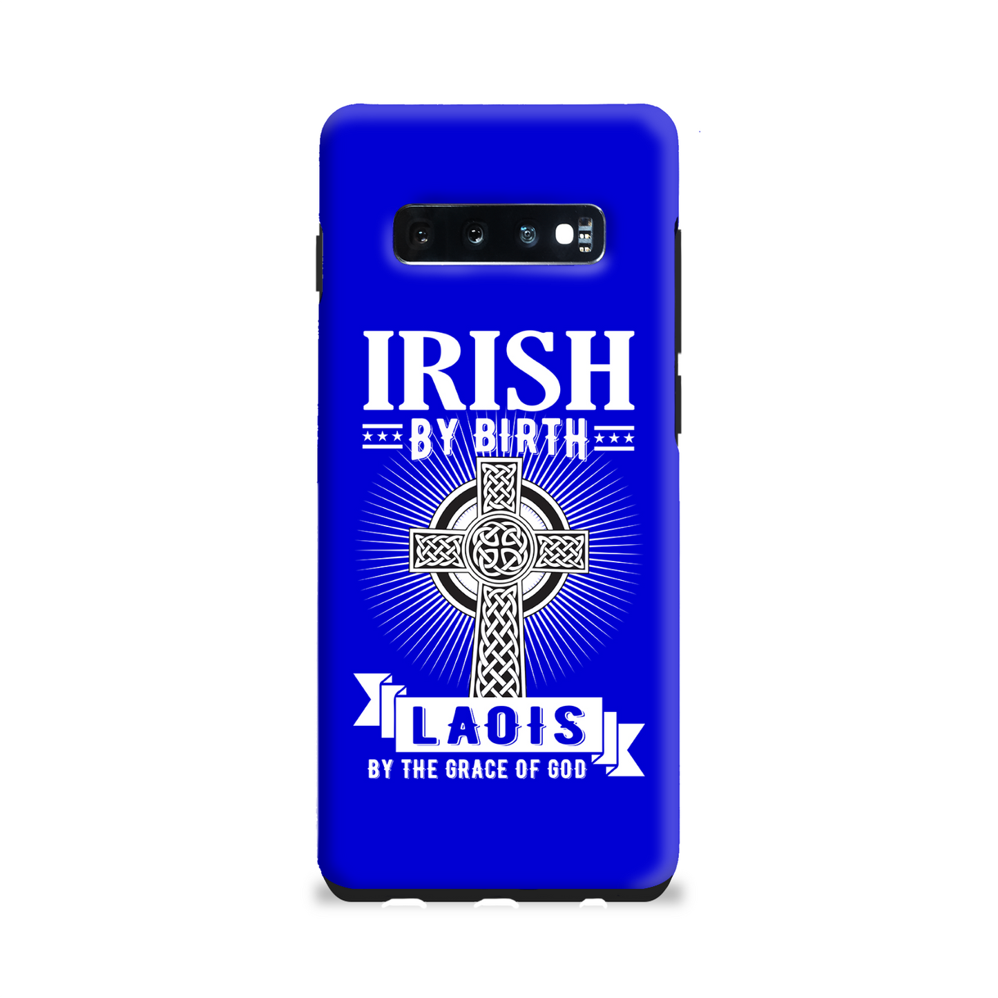 Irish By Birth Laois By The Grace Of God Phone Case Celtic Cross