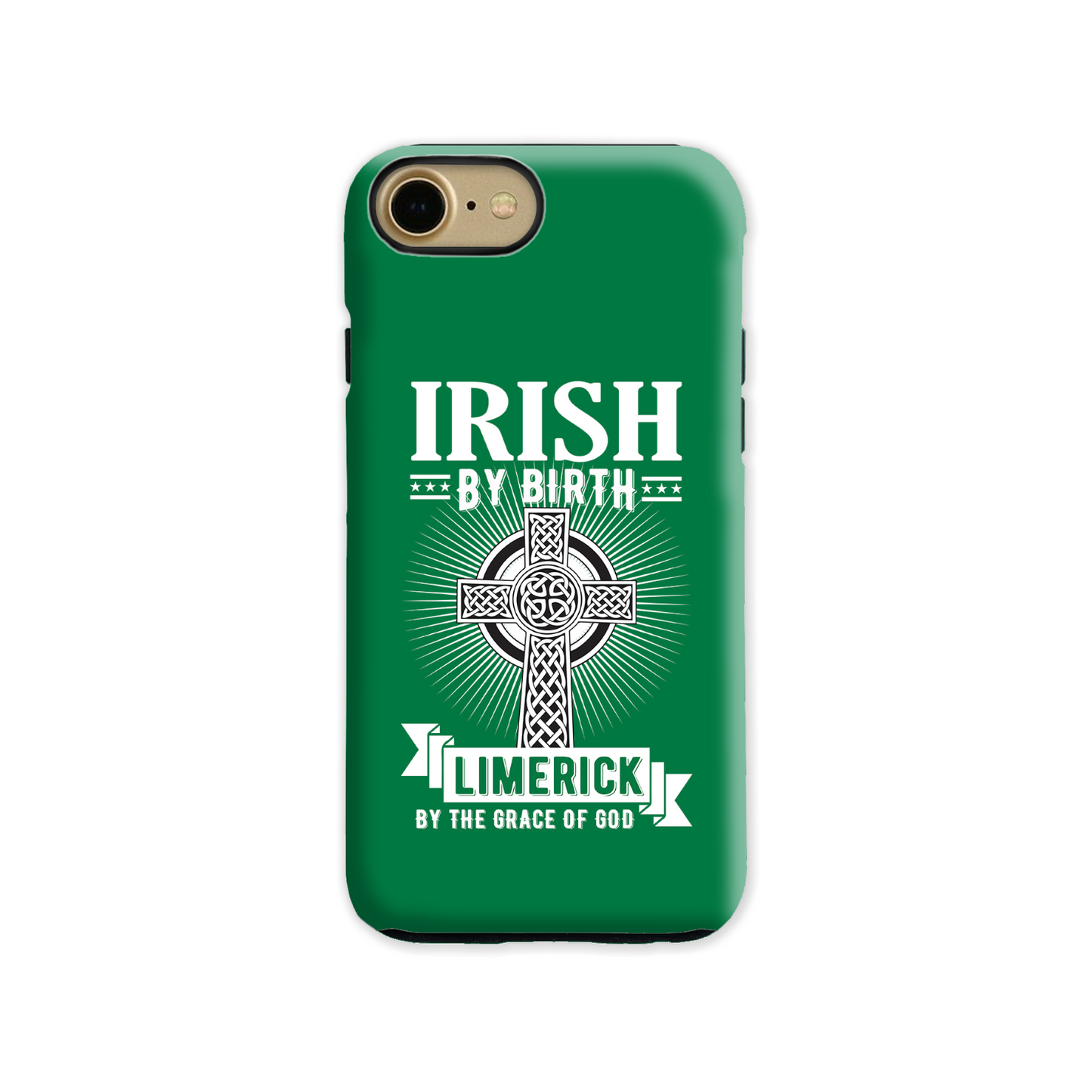 Irish By Birth Limerick By The Grace Of God Phone Case Celtic Cross