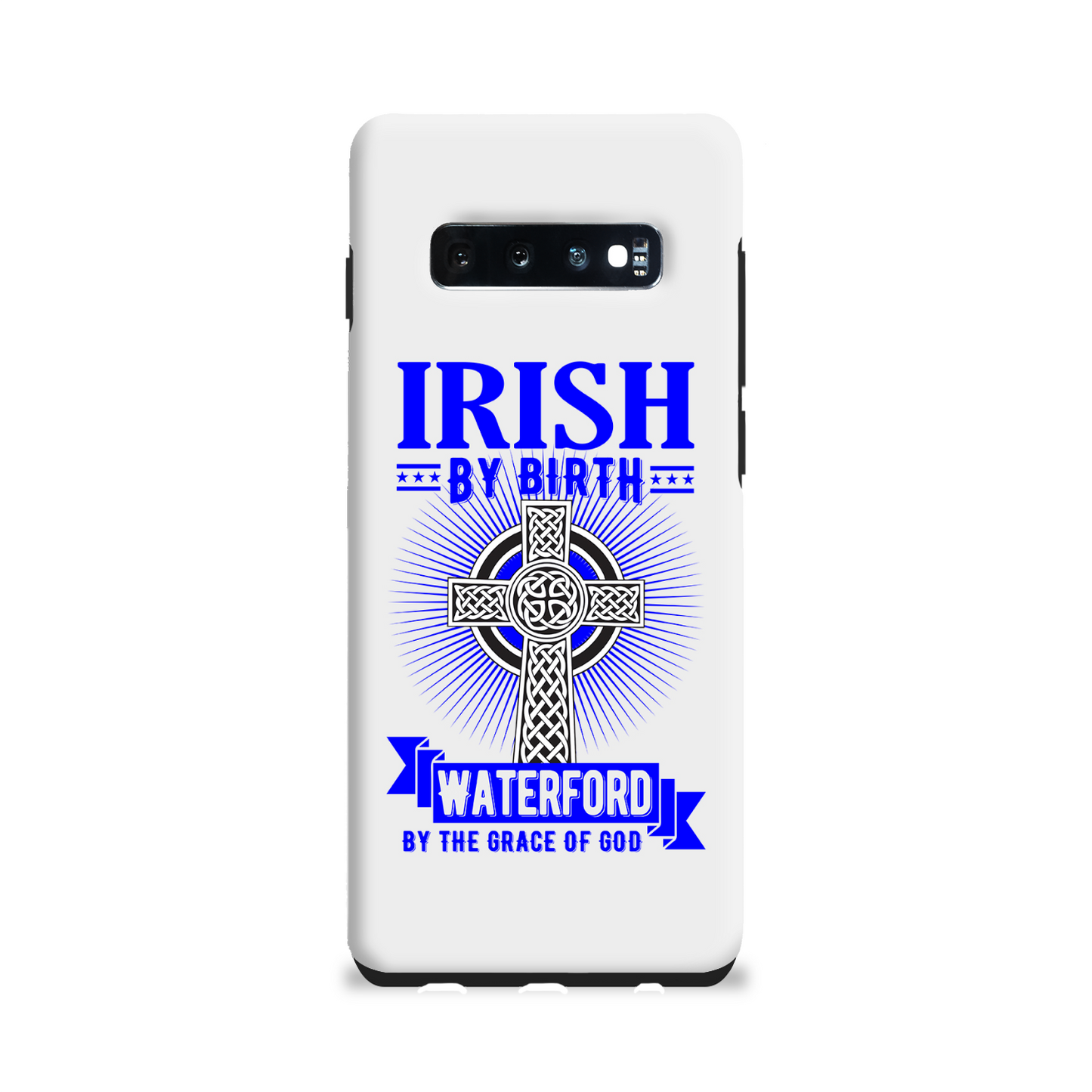Irish By Birth Waterford By The Grace Of God Phone Case Celtic Cross Phone Case