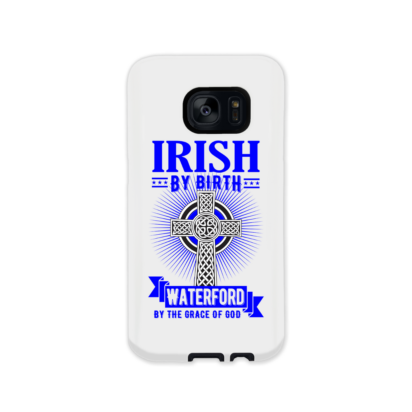 Irish By Birth Waterford By The Grace Of God Phone Case Celtic Cross Phone Case