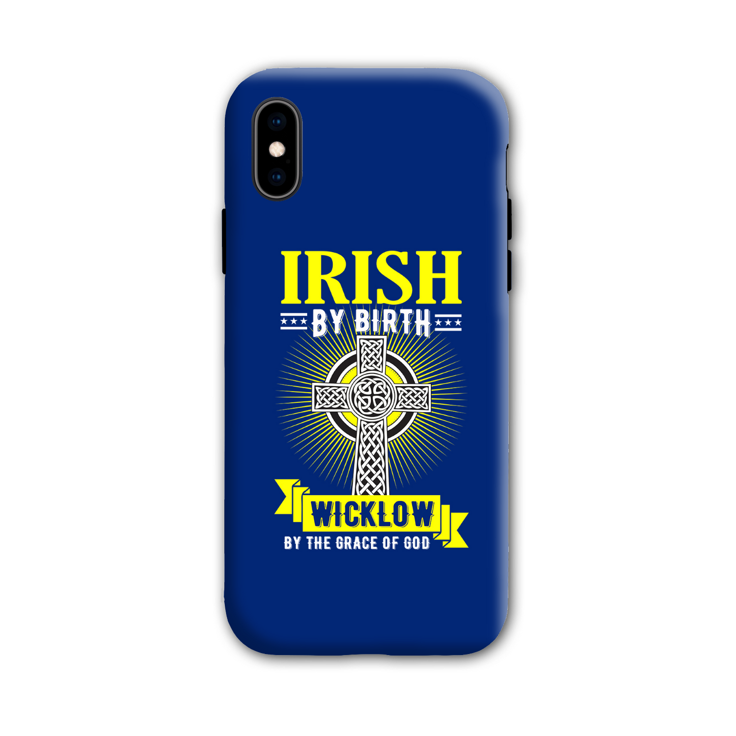 Irish By Birth Wicklow By The Grace Of God Phone Case Celtic Cross Phone Case