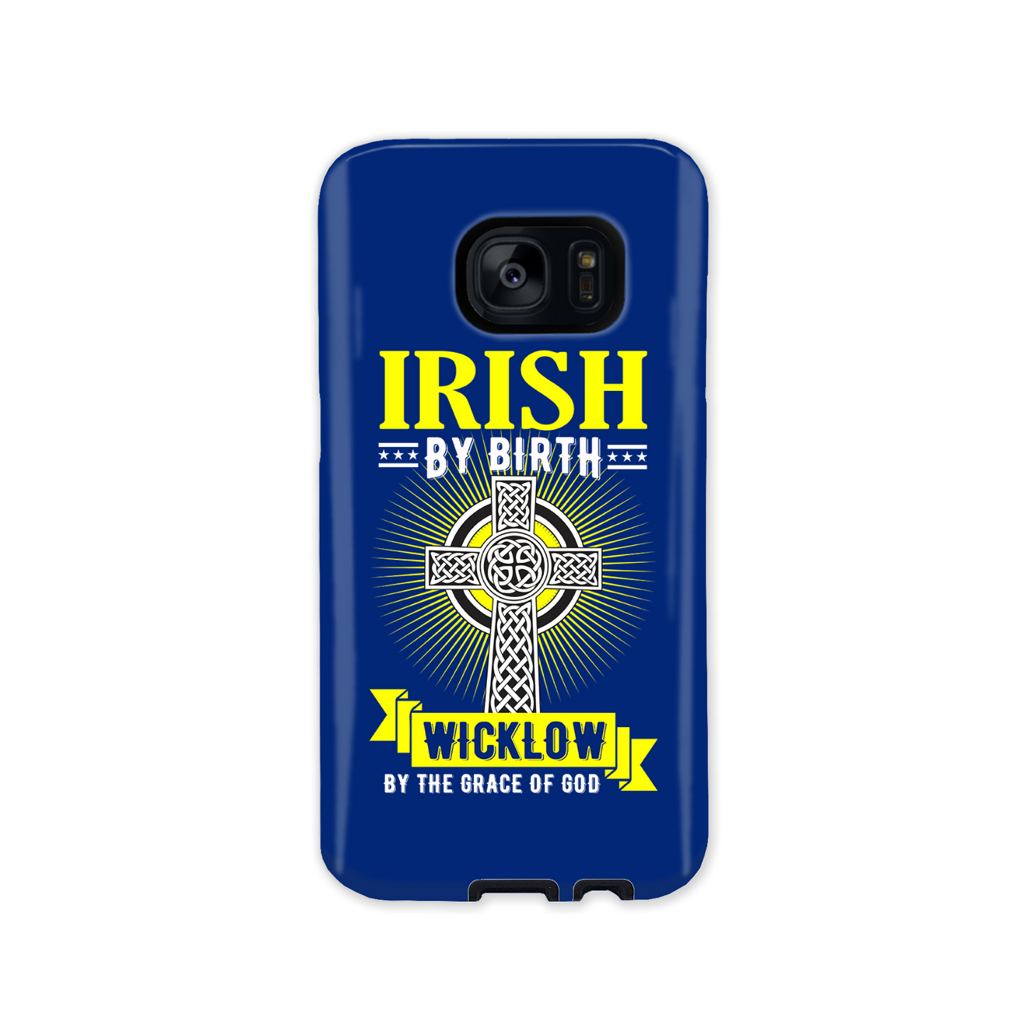 Irish By Birth Wicklow By The Grace Of God Phone Case Celtic Cross Phone Case